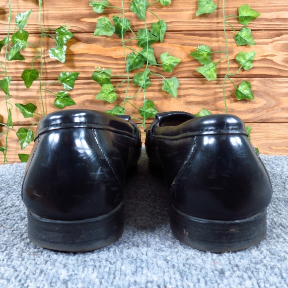 Bostonian 25861 Mens Tassel Kiltie Loafers Size 11 M Dress Shoes Black Leather